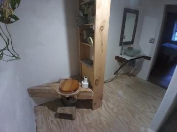 compost toilet shelving